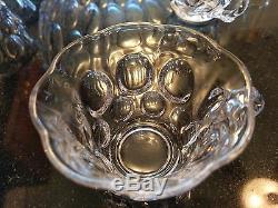 Gorgeous Antique 12 Cup Japanese Crystal Punch Bowl