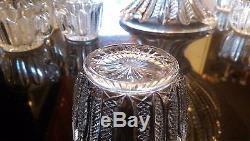 Gorgeous Antique Huge Glass Punch Bowl on Glass Pedestal