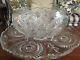 Gorgeous Huge Vintage L. E. Smith Glass Punch Bowl with Underplate. Marvelous