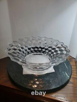 Gorgeous Large Fostoria Crystal Glass Fruit Bowl Centerpiece punch bowl