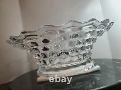 Gorgeous Large Fostoria Crystal Glass Fruit Bowl Centerpiece punch bowl