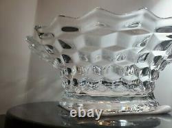 Gorgeous Large Fostoria Crystal Glass Fruit Bowl Centerpiece punch bowl