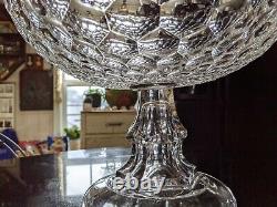 Gorgeous Uber Rare Flint Glass Punch Bowl