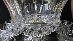 Gorham Crystal King Edward Punch Bowl and 12 Cups