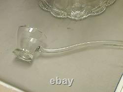 HEISEY CRYSTAL PUNCH SET With LADLE & 8 CUPS