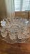 HTF Antique EAPG U. S. Pressed Glass PUNCH BOWL SET &CUPS GALLOWAY Mirror Plate