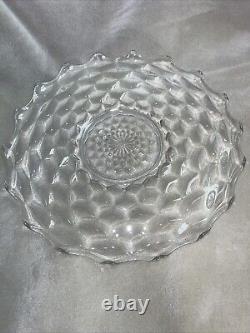 HTF Rare Early American Fostoria Platter Serving Punch Bowl Underplate 19 in MCM