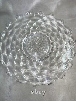 HTF Rare Early American Fostoria Platter Serving Punch Bowl Underplate 19 in MCM