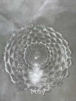 HTF Rare Early American Fostoria Platter Serving Punch Bowl Underplate 19 in MCM