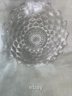 HTF Rare Early American Fostoria Platter Serving Punch Bowl Underplate 19 in MCM