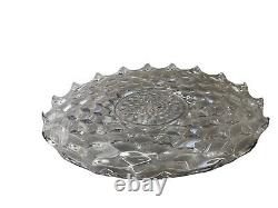 HTF Rare Early American Fostoria Platter Serving Punch Bowl Underplate 19 in MCM