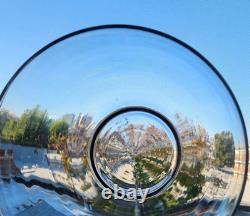 HTF Vtg Silver Elegance Lancaster Colony 1545 Crystal Punch Trifle Bowl Footed