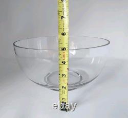 HTF Vtg Silver Elegance Lancaster Colony 1545 Crystal Punch Trifle Bowl Footed