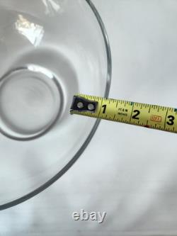 HTF Vtg Silver Elegance Lancaster Colony 1545 Crystal Punch Trifle Bowl Footed