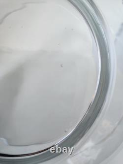 HTF Vtg Silver Elegance Lancaster Colony 1545 Crystal Punch Trifle Bowl Footed