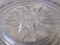 HUGE 23+ CRANBERRY FLASHED Indiana Glass Kings Crown Pattern PUNCH BOWL PLATE