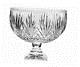 Hand cut crystal footed punch bowl-12 inches d