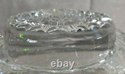 Hawkes Cut Glass Holland 15 Punch Bowl with Pedestal American Brilliant ABP