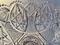 Hawkes Raleigh ABP Cut Glass Punch Eggnog Bowl