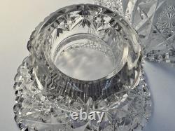 Hawkes Raleigh ABP Cut Glass Punch Eggnog Bowl