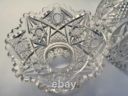 Hawkes Raleigh ABP Cut Glass Punch Eggnog Bowl