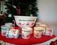 Hazel Atlas Co. Vintage Tom & Jerry Punch or Eggnog Bowl Set With 8 Cups 1950's