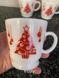 Hazel atlas Holiday Punch Bowl Set