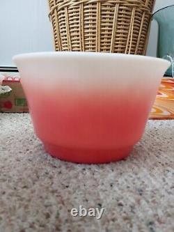 Hazel atlas pink flamingo punch bowl set