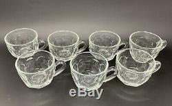 Heisey COLONIAL CLEAR 2 Piece Punch Bowl With Stand 14x11 & 23 Cups (8 Heisey)