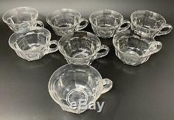 Heisey COLONIAL CLEAR 2 Piece Punch Bowl With Stand 14x11 & 23 Cups (8 Heisey)