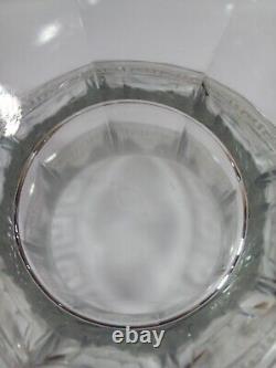 Heisey Clear Glass Greek Key Punch Bowl Stand Tower Replacement Part