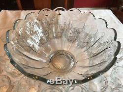 Heisey Colonial Punch Bowl and 40 Cups