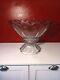 Heisey Crystal Punch Bowl And Stand, Vintage 14 Diameter Great Condition