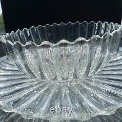 Heisey Crystolite Punch Bowl and Under Plate