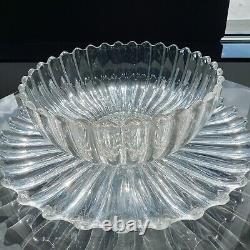 Heisey Crystolite Punch Bowl and Under Plate