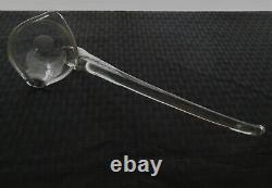 Heisey Glass Clear Lariat Blown Punch Bowl, 11 Cups, 11 Hooks, Ladle, 24 pc. Set