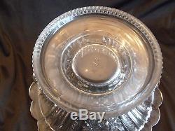 Heisey Glass Prince of Wales Punch Bowl 8 Matching Cups, + Stand, Ladle