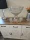 Heisey Greek Key Punch Bowl. Stand & Ladle. No cups