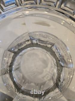Heisey Greek Key Punch Bowl. Stand & Ladle. No cups