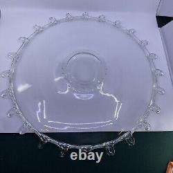 Heisey Lariat Punch Bowl With Under-plate And 14 Punch Cups Pattern #1540