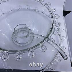 Heisey Lariat Punch Bowl With Under-plate And 14 Punch Cups Pattern #1540