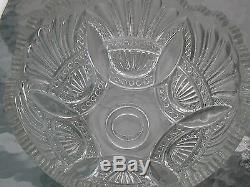 Heisey PRINCE of WALES Punch Bowl + 12 cups + PEDESTAL SPECIAL SET