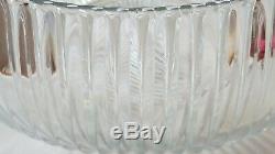 Heisey Ridgeleigh Heavy Pressed Pattern punch bowl & 2 cups, plus glass ladle