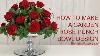 How To Make A Punch Bowl Arrangement With Red Elegance Garden Roses Wholesale Flowers Direct