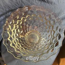 Huge 18 American Fostoria Punch Bowl And Stand
