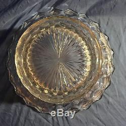 Huge 18 American Fostoria Punch Bowl And Stand