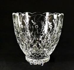 Huge Rogaska Gallia Crystal Bowl Ice Bucket Vase Wine Cooler Punch Bowl Gorgeous