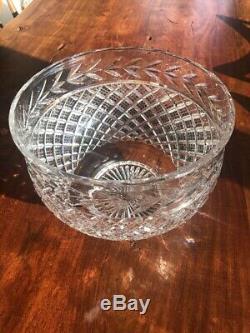 Huge Waterford Crystal Master Cutter Massive Punch Bowl Glandore Pattern