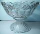 IMPERIAL GLASS THREE in ONE RARE ANTIQUE EAPG PUNCH BOWL with STAND