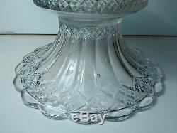 IMPERIAL GLASS THREE in ONE RARE ANTIQUE EAPG PUNCH BOWL with STAND